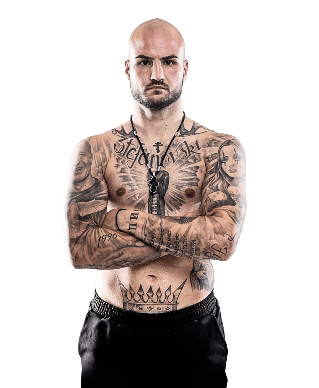 Daniel Stefanovski in fighting stance